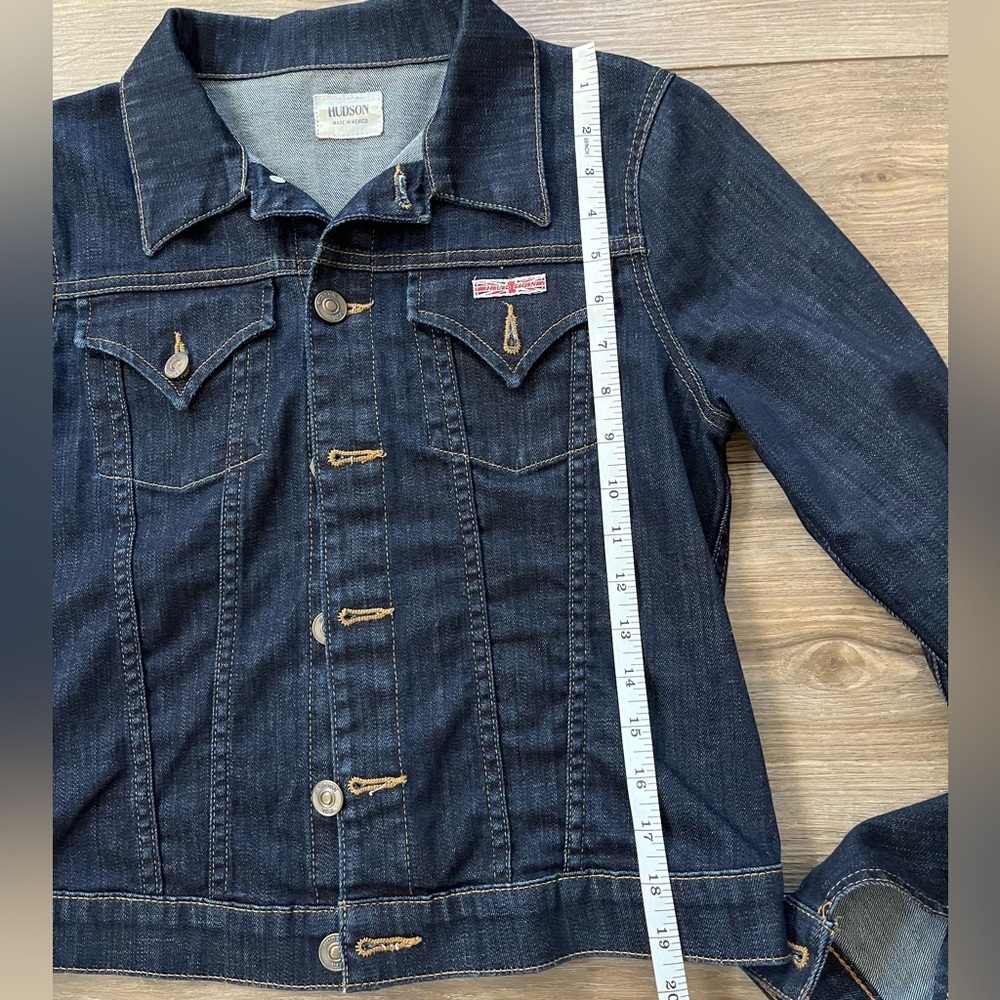 Hudson Signature Jean Jacket Denim Medium Dark Wash - Picture 10 of 10